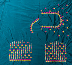 NR494RG -Rama Green Colour Computer Work Blouse