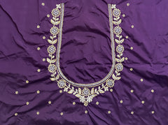 NR410WN -Wine Colour Computer Work Blouse