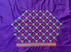 NR499V- Violet Colour Computer Multi Work Blouse