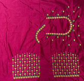 NR494TP -Tomato Pink Colour Computer Work Blouse