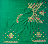 NR484G -Green Colour Computer Multi Work Blouse