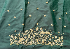 NR928BBG -Bottle Green Colour Maggam Work Blouse