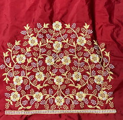 NR400M -Maroon Colour Computer Work Blouse