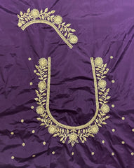 NR409WN -Wine Colour Computer Work Blouse