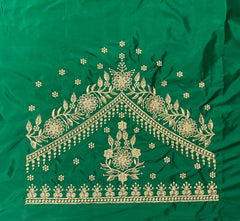 NR409G -Green Colour Computer Work Blouse