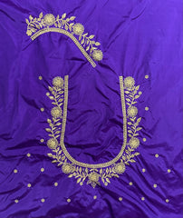 NR409VL -Violet Colour Computer Work Blouse