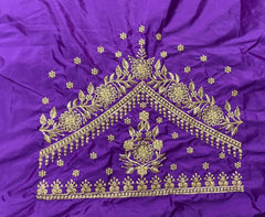 NR409PR -Purple Colour Computer Work Blouse