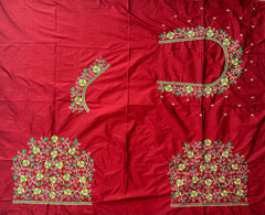 NR495MR -Maroon Colour Computer Multi Work Blouse