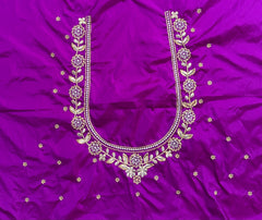 NR410MP -Magenta Pink Colour Computer Work Blouse