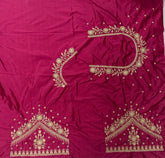 NR409TP -Tomato Pink Colour Computer Work Blouse