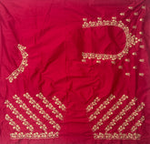 NR403R -Red Colour Computer Work Blouse