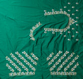 NR402G - Green Colour Computer Work Blouse