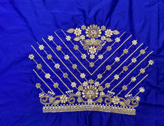 NR859IB -Ink Blue Colour Computer Maggam Work Blouse