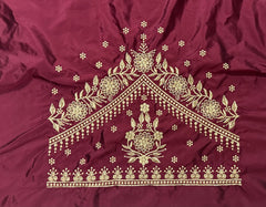 NR409M -Maroon Colour Computer Work Blouse