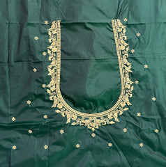 NR398BG - Bottle Green Computer Work Blouse