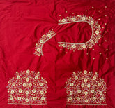 NR400R -Red Colour Computer Work Blouse