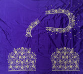 NR400V -Violet Colour Computer Work Blouse