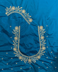 NR409RG -Rama Green Colour Computer Work Blouse