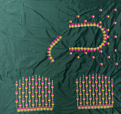 NR494BG -Bottle Green Colour Computer Work Blouse