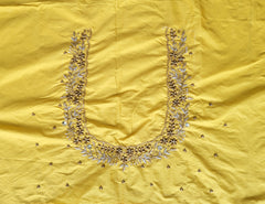 NR1150Y - Yellow Colour Maggam Work Blouse
