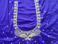 NR395IB -Ink Blue Colour Computer Work Blouse