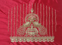 NR395R -Red Colour Computer Work Blouse