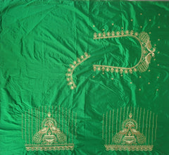 NR395G -Green Colour Computer Work Blouse