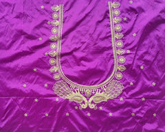 NR395PR -Purple Colour Computer Work Blouse