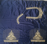 NR395NB -Navy Blue Colour Computer Work Blouse