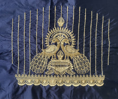 NR395NB -Navy Blue Colour Computer Work Blouse