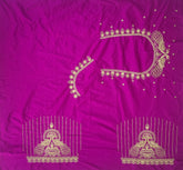 NR395MP -Magenta Pink Colour Computer Work Blouse