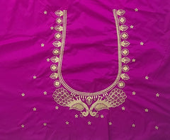 NR395MP -Magenta Pink Colour Computer Work Blouse