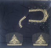 NR395BL -Black Colour Computer Work Blouse