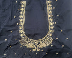 NR395BL -Black Colour Computer Work Blouse