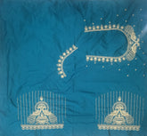 NR395RG -Rama Green Colour Computer Work Blouse