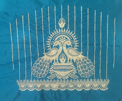 NR395RG -Rama Green Colour Computer Work Blouse