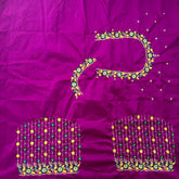 NR449MP - Magenta Pink Colour Computer Multi Work Blouse