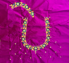 NR449MP - Magenta Pink Colour Computer Multi Work Blouse