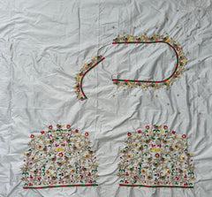 NR475OW - Off White Colour Computer Multi Work Blouse