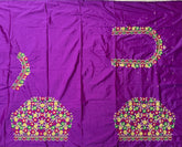 NR468PR -Purple Colour Computer Multi Work Blouse