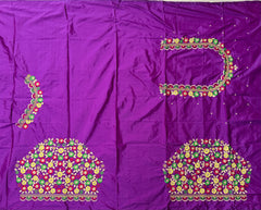 NR468PR -Purple Colour Computer Multi Work Blouse