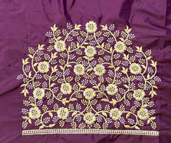 NR400WN -Wine Colour Computer Work Blouse