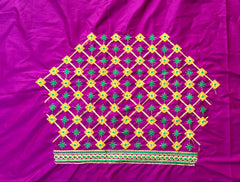 NR499MP- Magenta Pink Colour Computer Multi Work Blouse