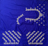 NR402IB -Ink Blue Colour Computer Work Blouse