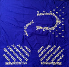 NR402IB -Ink Blue Colour Computer Work Blouse