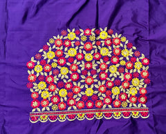 NR468VL -Violet Colour Computer Multi Work Blouse