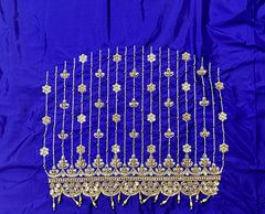 NR929IB- Ink Blue Colour Computer Maggam Work Blouse