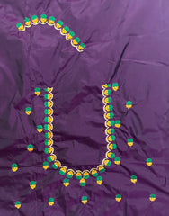 NR494WN -Wine Colour Computer Work Blouse