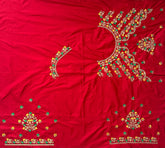 NR484R -Red Colour Computer Multi Work Blouse