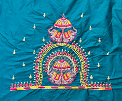 NR482RG - Rama Green Colour Computer Multi Work Blouse